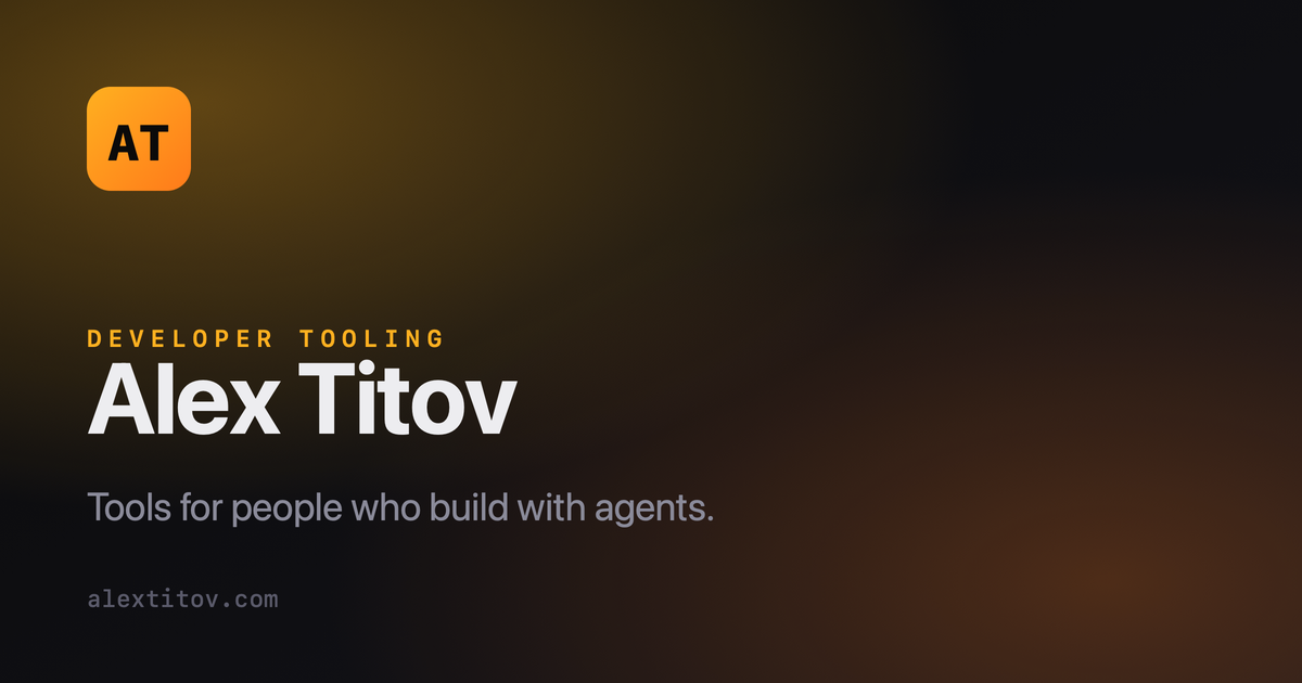 Alex Titov — Software Engineer